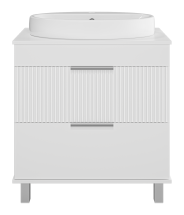 Тумба под раковину Brevita Enfida 70 напольная, белая — 