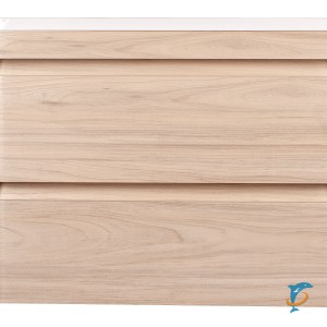 Тумба с раковиной El Fante Атлантика 80 Люкс PLUS подвесная, ясень перламутр  (ЛС-00000684 + ЛС-00000616)