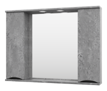 Зеркало со шкафом Misty Атлантик 100 серый — 