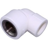 Угольник Millennium 25-3/4 вн.рез. &mdash; Угольник комбинированный с наружной резьбой предназначен для соединения под углом 90° друг к другу полипропиленового трубопровода и компонента инженерной системы с резьбовым подключением при организации систем внутреннего холодного и горячего водоснабжения и разводки систем центрального отопления