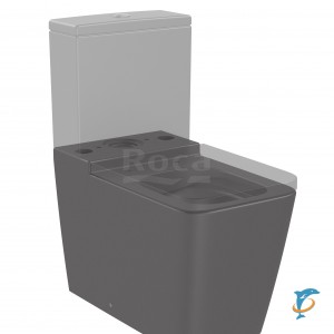 Чаша Roca Inspira Square напольная 645 Rimless, BTW, оникс 342536640  (342536640)