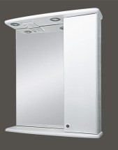 Зеркало со шкафом Мисти (Misty) Астра 50 правое белое — Зеркало со шкафом Мисти(Misty) Астра 50 лев./прав. белое