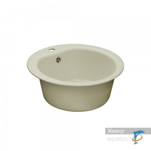 Мойка для кухни из литого мрамора Aquaton Мида круглая жемчуг 1A712732MD240  (1A712732MD240)