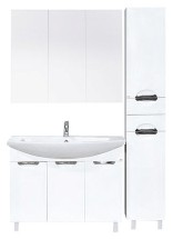 Мебель для ванной Misty Лаванда 105 с правым пеналом — Мебель для ванной Misty Лаванда 105 с правым пеналом