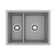 Мойка кухонная Alveus OMNI 50 GRANITAL CONCRETE-G81 550x450x198 с сифоном 1150202  (1150066)