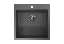 Стальная кухонная мойка Granula GR-5151 графит матовый — 