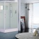 Кабина душевая ESBANO ELEGANCIA прямоугольная, 100х80х210 см,  белый, низкий  (ESKW108CKR)