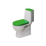 Унитаз-компакт Sanita Luxe Best с салатовой крышкой — 