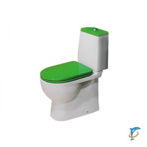 Унитаз-компакт Sanita Luxe Best с салатовой крышкой (BSTSLCC09130522)