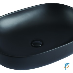 Раковина накладная Azario 600х415х135 чёрная матовая AZ-78326MB  (AZ-78326MB)