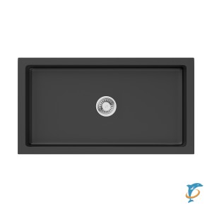 Мойка кухонная OMOIKIRI Mikura 83-BL Natceramic/чёрный  (4997081)