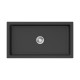 Мойка кухонная OMOIKIRI Mikura 83-BL Natceramic/чёрный  (4997081)