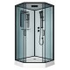 Душевая кабина NG-6901-01D BLACK (900х900х2200) низкий поддон (16 см), стекло тонированное  (69010134DBLACK)