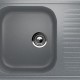 Односекционная реверсивная мойка ULGRAN U-202 темно-серый  (U-202-309)