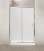 UNO-BF-1-110-M-Cr Душевая дверь, матовое стекло, профиль хром 110x185