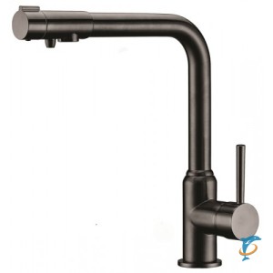 Смеситель для кухни под фильтр Черный глянцевый Kaiser Teka 13044-2  (13044-2)