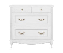 Комод ValenHouse Лиора 90 белый, фурнитура бронза — 