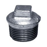 Заглушка чугунная оцинкованная EE 2 наружная резьба &mdash; 