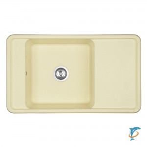 Мойка для кухни из литого мрамора Aquaton Беллис 87 шампань 1A724832BS290 (1A724832BS290)