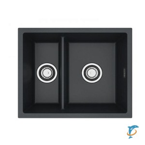 Мойка кухонная Alveus OMNI 50 GRANITAL CARBON-G91 550x450x198 с сифоном 1150202  (1150069)