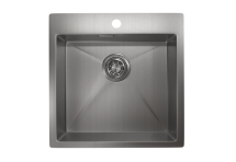 Стальная кухонная мойка Granula GR-5151 сталь сатин — 