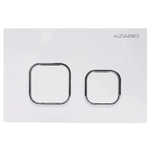 Кнопка смыва AZARIO NEW-TS механическая, двойной смыв, квадратные кнопки, ABS пластик, белый (AZ-ABS-002-W) &mdash; 