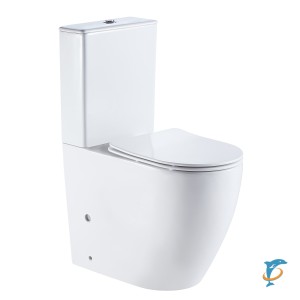 Унитаз-компакт AZARIO MIRADA 655х385х920 напольный, в комплекте с бачком и сиденьем микролифт (AZ-1289A)  (AZ-1289A)