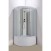 Душевая кабина Loranto 90x90x215 поддон 40 см, 4 мм матовое стекло, профиль и задняя стенка белого цвета (CS-986ТМ/W)