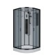 Душевая кабина NG-6901-01G BLACK (900х900х2100) низкий поддон (16 см), стекло тонированное  (69010134GBLACK)