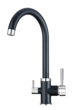 Смеситель для кухни Granula GR-2168 шварц — 