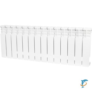 Биметаллический радиатор STOUT Space 350 14 секций боковое подключение  (SRB-0310-035014)