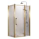 Душевое ограждение Azario ONTARIO 900х1200х2000 R, без поддона, матовое стекло 8 мм с узором, цвет профиля золото AZ-NBB1231-R 900 GOLD  (AZ-NBB1231-R 900 GOLD)