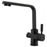 Смеситель для кухни под фильтр Черный матовый Kaiser Decor 40144-9 — 