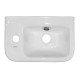 Раковина накладная Azario 375x245x135 левосторонняя, белый глянец (AZ-10100-L)  (AZ-10100-L)