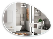 Зеркало AZARIO OMEGA 600х920 с подсветкой, бесконтактный сенсор с функцией диммера (LED-00002934) — 