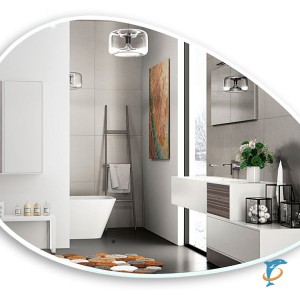 Зеркало AZARIO OMEGA 600х920 с подсветкой, бесконтактный сенсор с функцией диммера (LED-00002934) (LED-00002934)