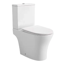 Унитаз-компакт Azario Reina 630х360х815 напольный, безободковый, слив "Скрытое Торнадо", с быстросъемным сиденьем "Микролифт" (AZ-2785T) &mdash; 