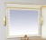 Зеркало Мисти(Misty) Мануэлла GOLD 120 со светильниками бежевое глянцевое
