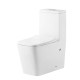 Унитаз напольный Grossman Classic GR-4486SQ (670х360х800) безободковый, белый, моноблок с тонкой крышкой, микролифт, смыв торнадо  (GR-4486SQ)