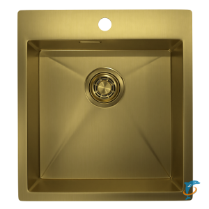 Стальная кухонная мойка Granula GR-4600 золото сатин (GR-4600 золото сатин)