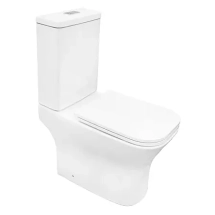 Унитаз-компакт Azario Milagro 350х650х830 напольный, безободковый, система смыва "Торнадо", быстросъемное сиденье микролифт (AZ-8502) &mdash; 