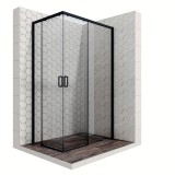 Душевое ограждение Ambassador Queen 11011205RBlack (1200x800x2000) — 