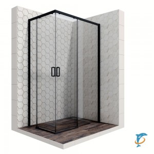 Душевое ограждение Ambassador Queen 11011205RBlack (1200x800x2000)  (11011205RBlack)