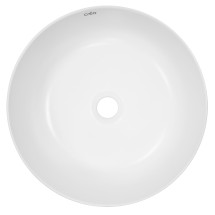 Раковина-чаша Creo Ceramique 400х400х140 накладная, круглая, керамика, белый матовый (PU4400MRMWH) — 