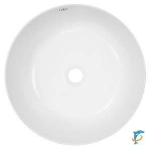 Раковина-чаша Creo Ceramique 400х400х140 накладная, круглая, керамика, белый матовый (PU4400MRMWH)  (PU4400MRMWH)