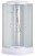 Душевая кабина Loranto 100х100х215 поддон 25 см, белый кирпичный узор, стекло 4 мм, профиль хром (CS-6610-25FW 100)