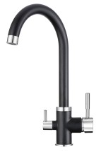 Смеситель для кухни Granula GR-2168 чёрный — 