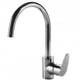 Смеситель для кухни Bravat Drop с высоким Р-изливом — 