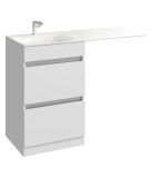 Тумба с раковиной Aqwella Forma 55 напольная — 