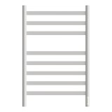 Полотенцесушитель электрический Point Селена PN16858W П8 500x800, диммер справа, белый — 